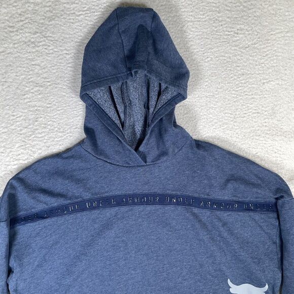 Under Armour Hoodie Sweatshirt Womens Large Project Rock Cropped Oversized - Picture 2 of 14